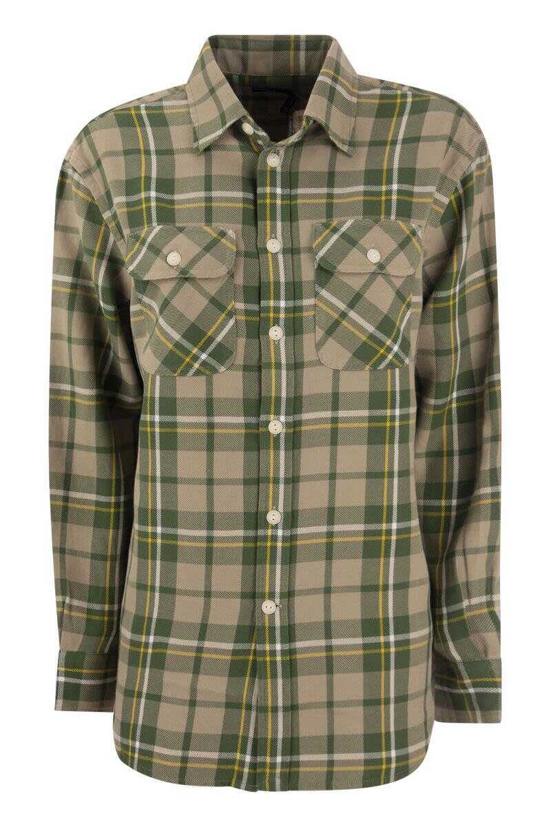 Ralph Lauren POLO RALPH LAUREN Cotton twill plaid shirt BEIGE/GREEN