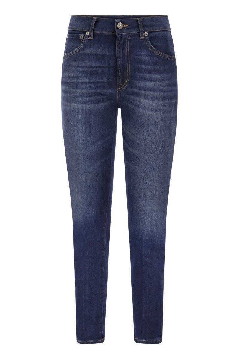 Dondup DONDUP DAILA - Organic stretch denim jeans DARK DENIM