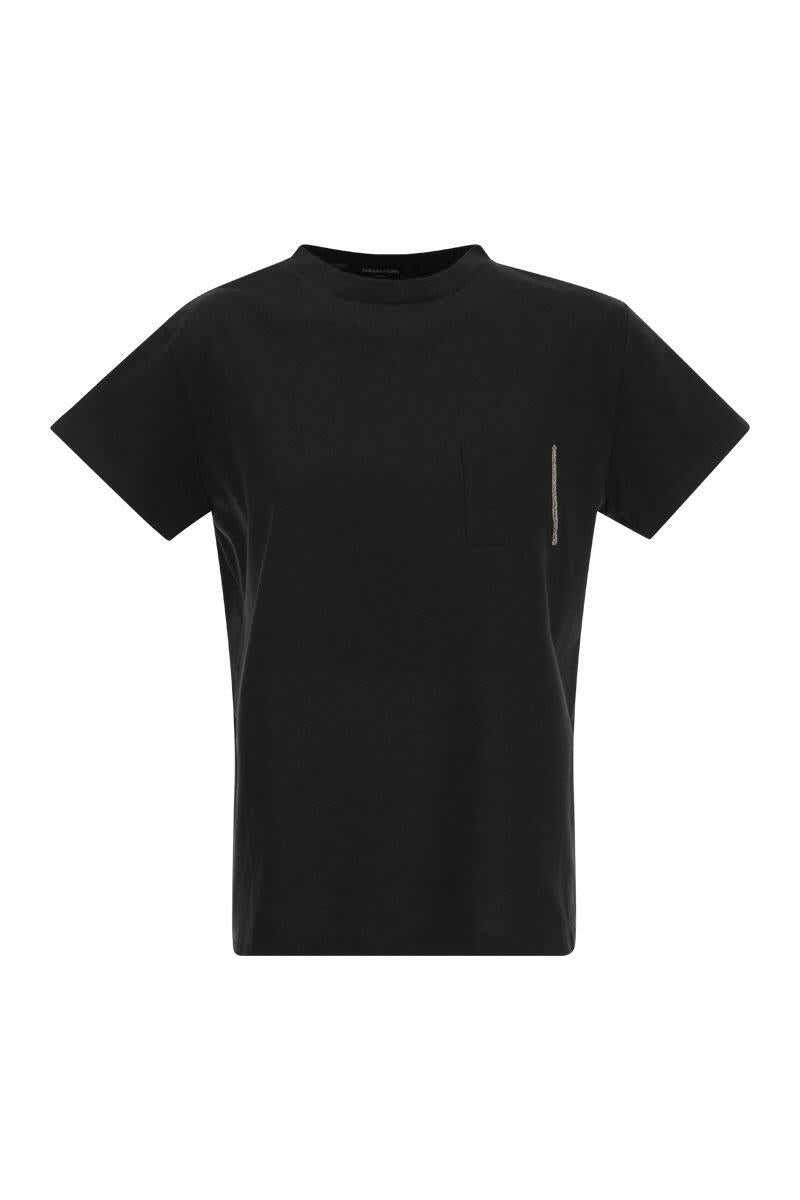 Fabiana Filippi FABIANA FILIPPI Organic cotton jersey T-shirt BLACK