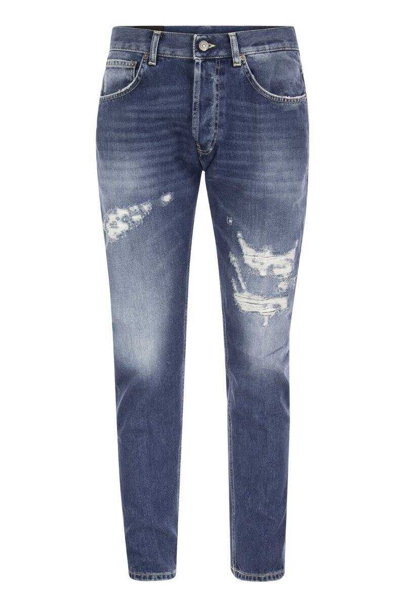 Dondup DONDUP DIAN - Stretch Eco Denim Carrot Jeans BLUE