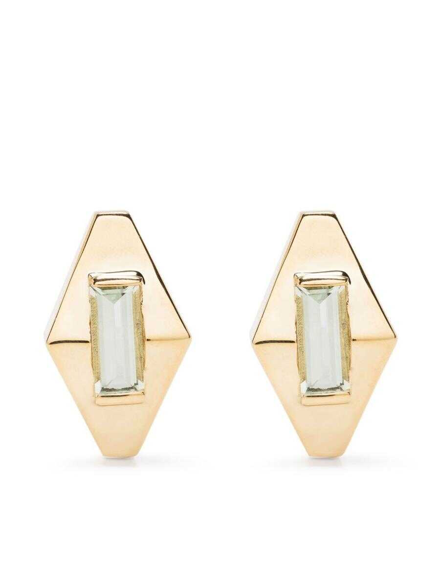 ALITA ALITA EARRINGS PAIR DECO ROMBO MEDI AM ACCESSORIES J1000 YELLOW GOLD