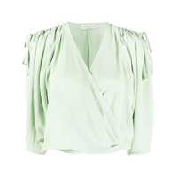 Topuri Véronique Leroy Gathered Shoulder Crossed Top Clothing Femei