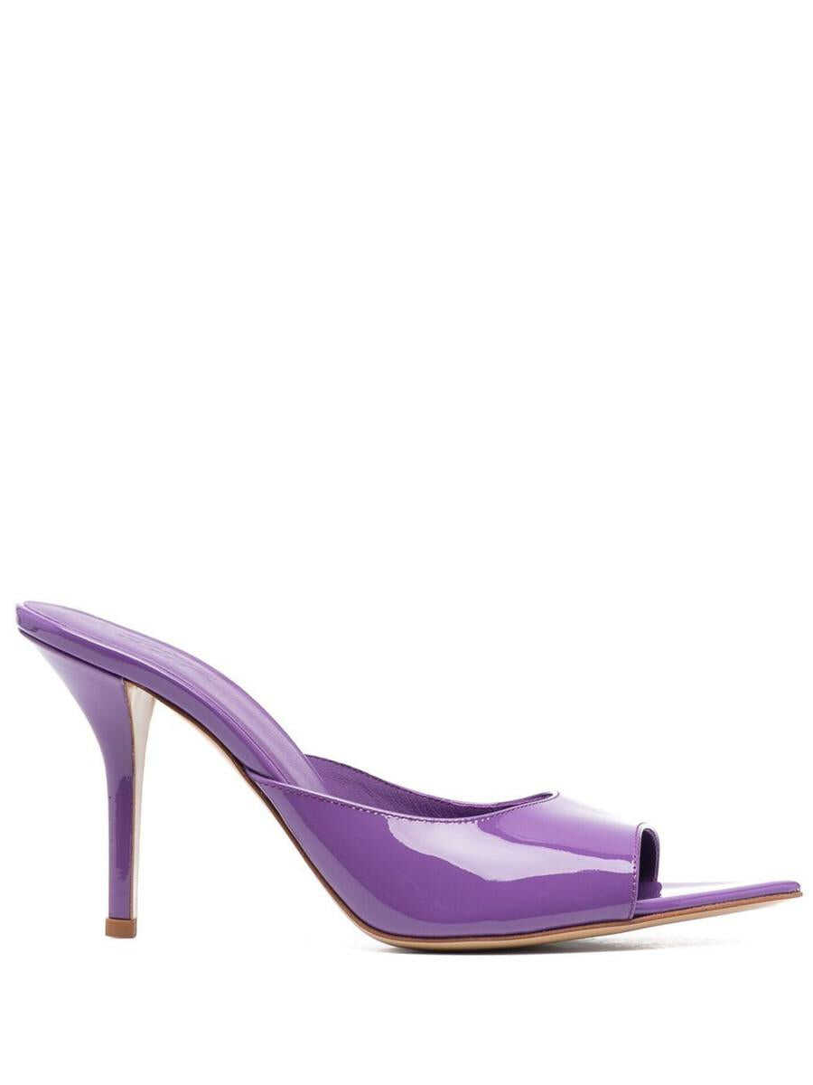 GIA BORGHINI GIA BORGHINI POINTED TOE MULE SHOES Pink & Purple