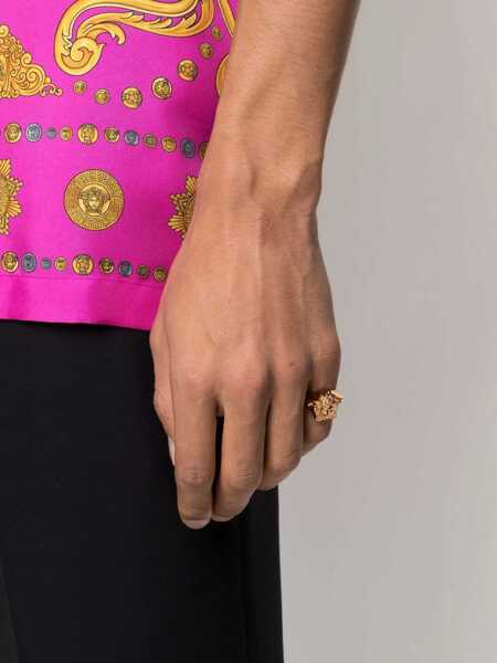 Bijuterii Versace Versace La Medusa Ring GOLD Barbati (BM 10747831) 2