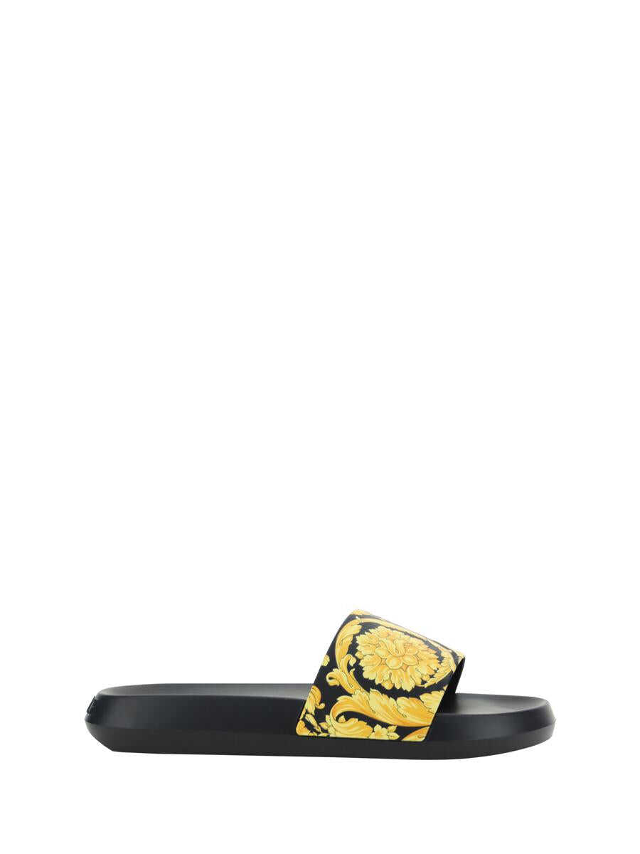 Versace VERSACE SANDALS BLACK/GOLD