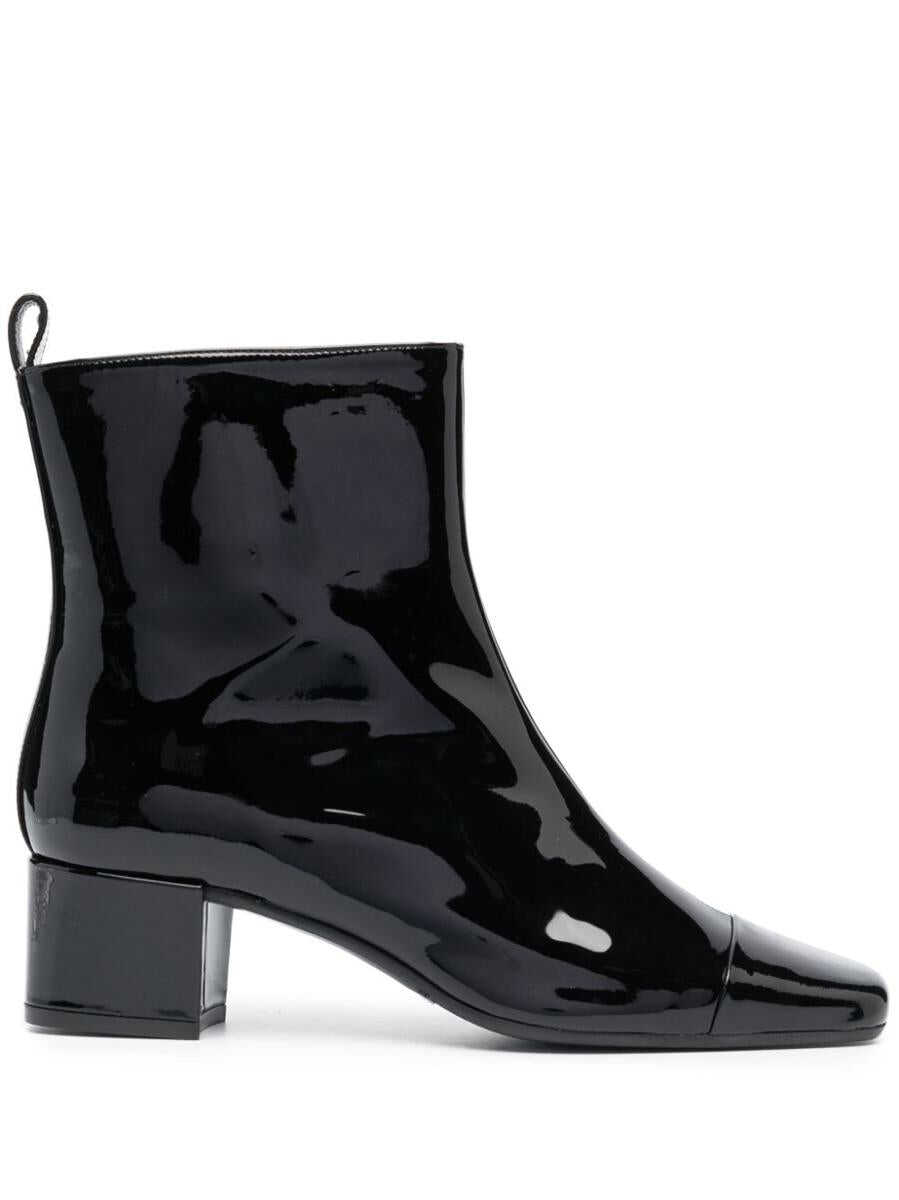 CAREL PARIS CAREL PARIS BLACK PATENT LEATHER BOOTS SHOES BLACK