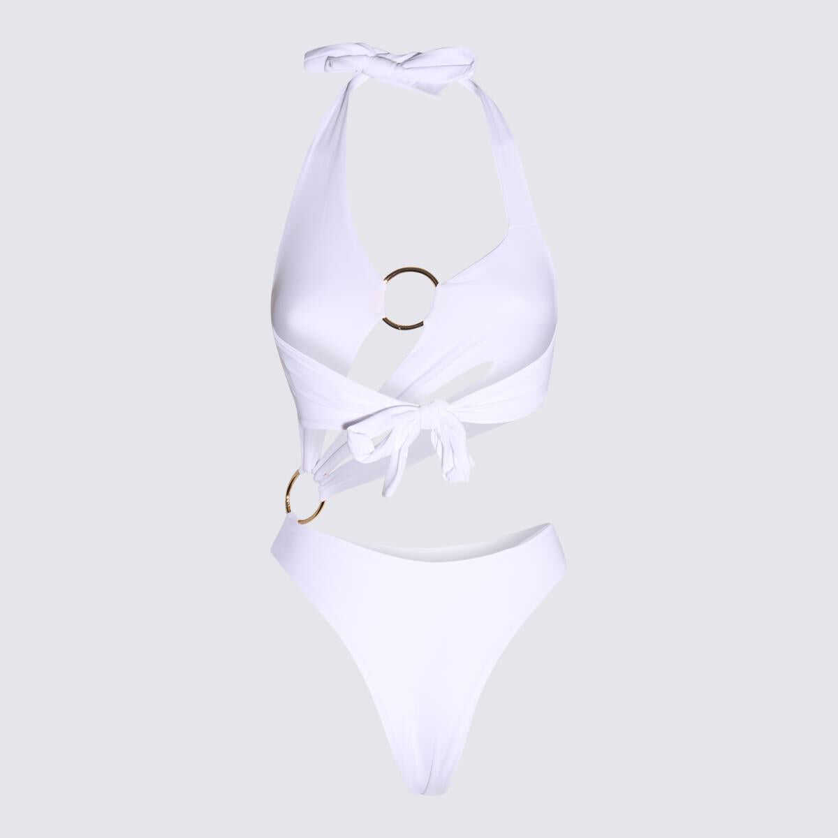 LOUISA BALLOU LOUISA BALLOU WHITE CUT OUT ONE PIECE BEACHWEAR WHITE