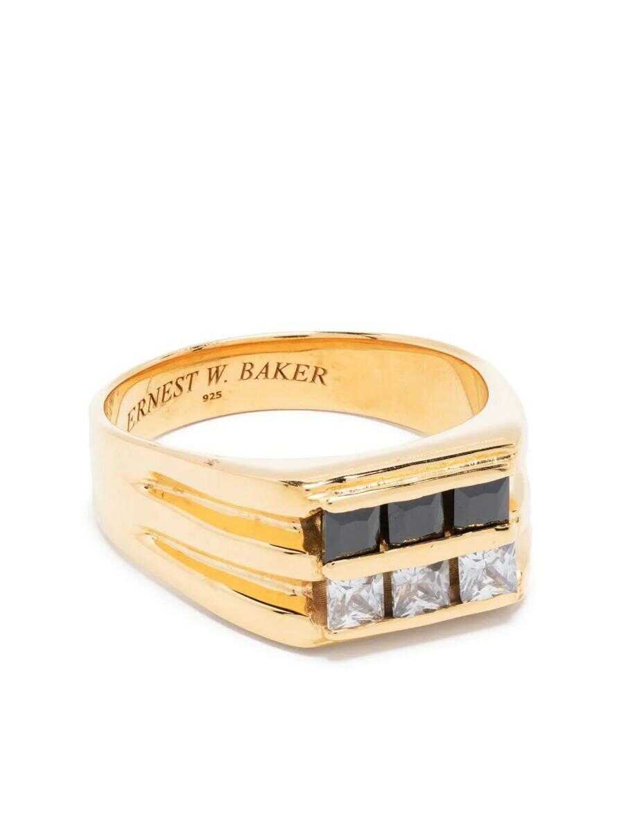 ERNEST W. BAKER ERNEST W. BAKER RINGS BLACK&WHITE STONE