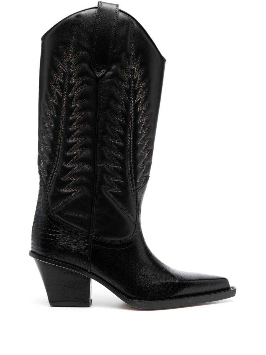 Paris Texas PARIS TEXAS 65MM TEXAN KNEE BOOTS Black