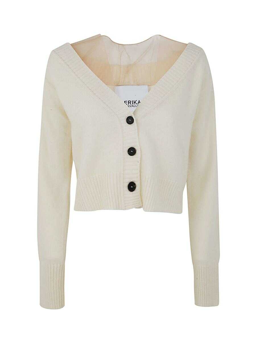 Erika Cavallini ERIKA CAVALLINI ESMERALD CARDIGAN CLOTHING White