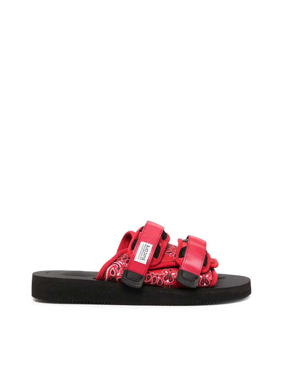 Suicoke SUICOKE MOTO CAB PT02 SANDALS SHOES RED