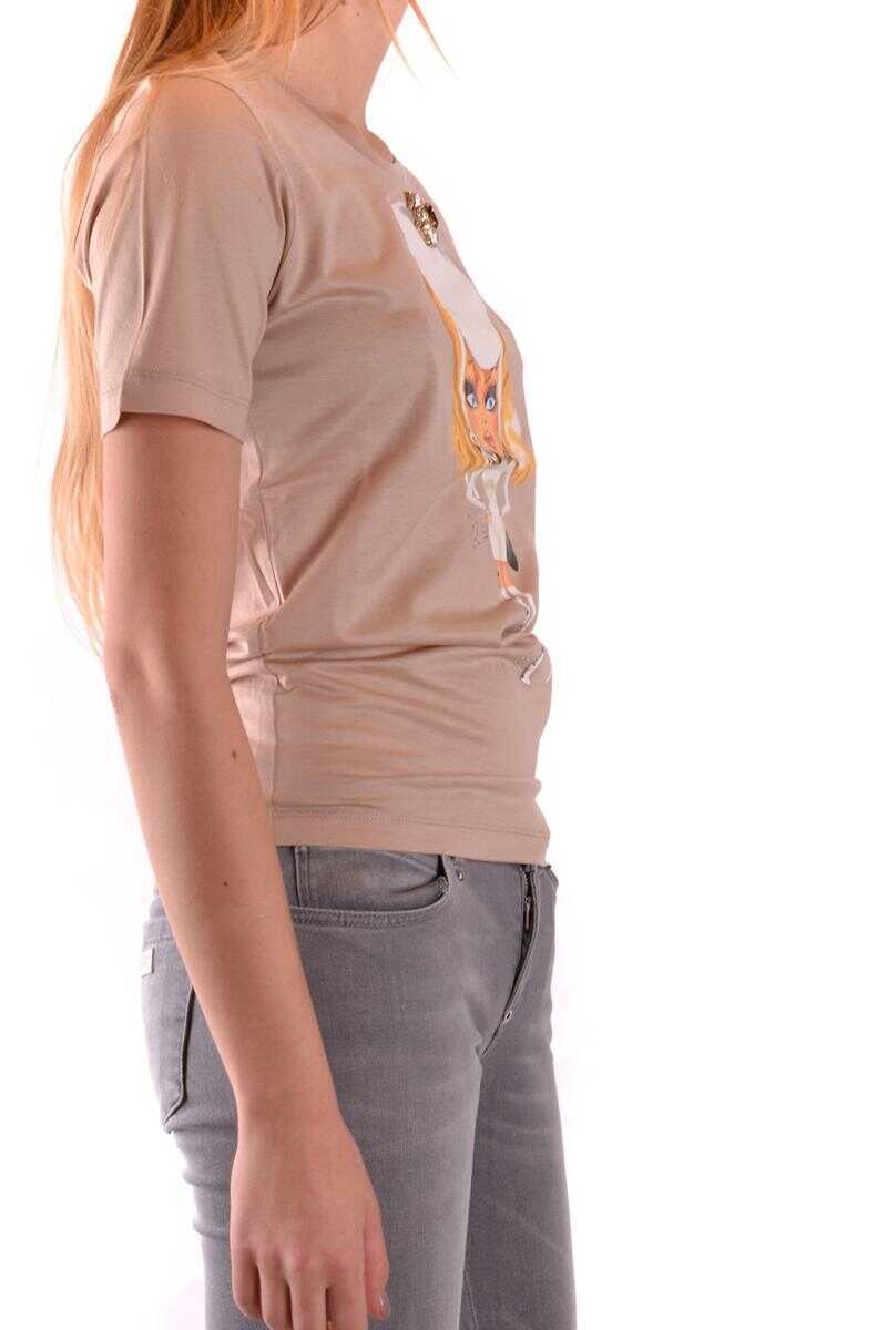 Tricouri DSQUARED2 DSQUARED2 Tshirt Short Sleeves Beige Femei (BM 10758892) 2