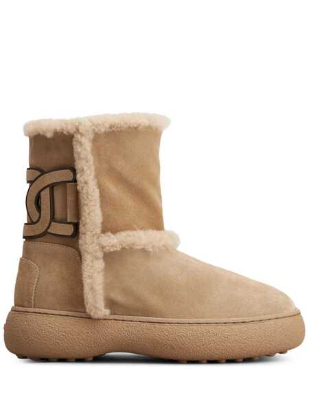 Ghete TODS TodS Suede Leather Boots Beige Femei (BM 10759327) 1
