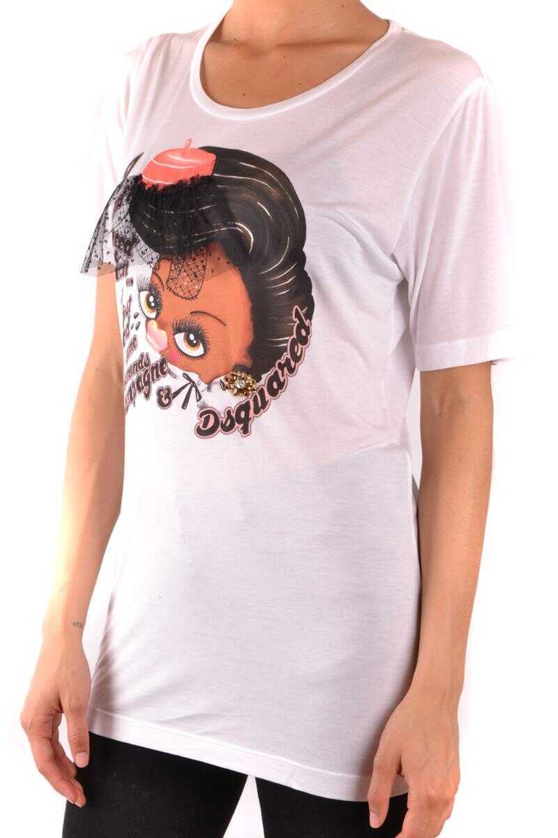 Tricouri DSQUARED2 DSQUARED2 Tshirt Short Sleeves WHITE Femei (BM 10762420) 3