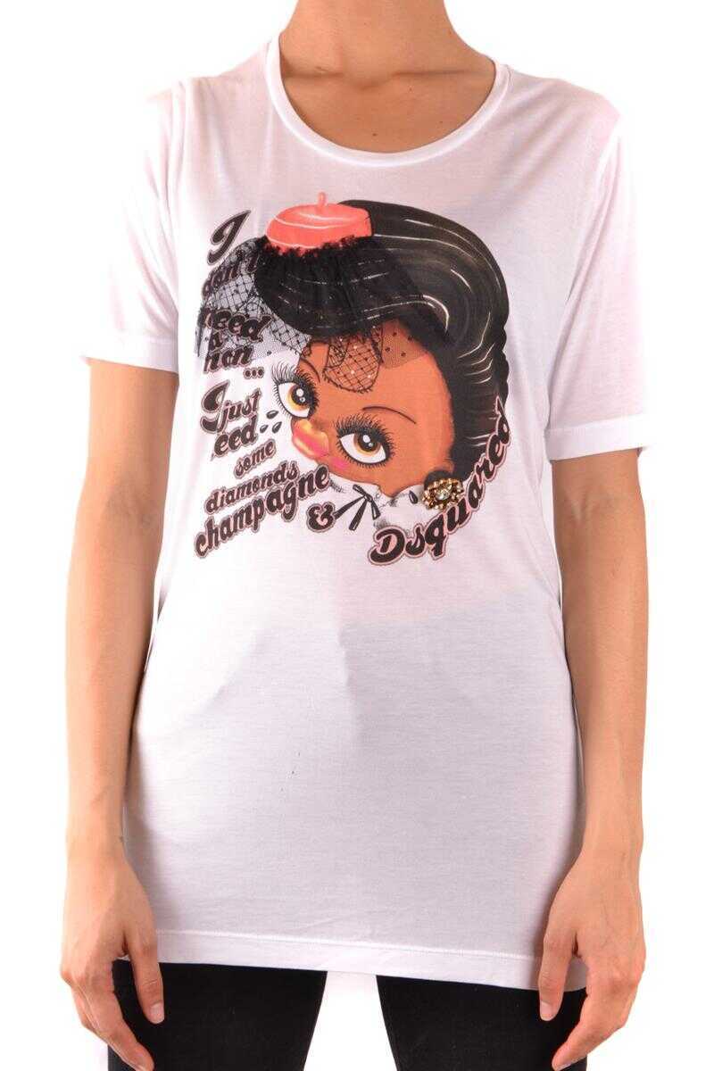 Tricouri DSQUARED2 DSQUARED2 Tshirt Short Sleeves WHITE Femei (BM 10762420) 1