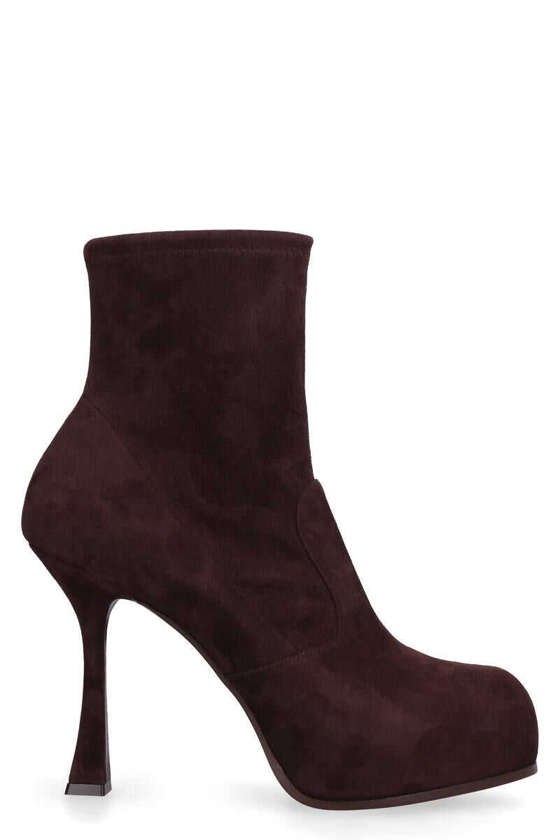 Casadei CASADEI SUEDE ANKLE BOOTS BROWN