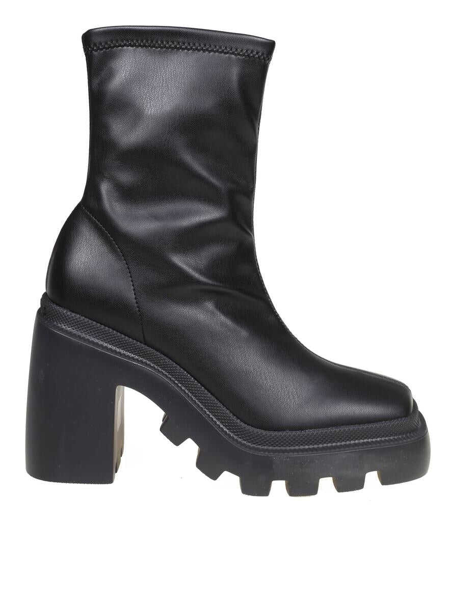 VIC MATIE VIC MATIE ANKLE BOOT IN SOFT LEATHER Black