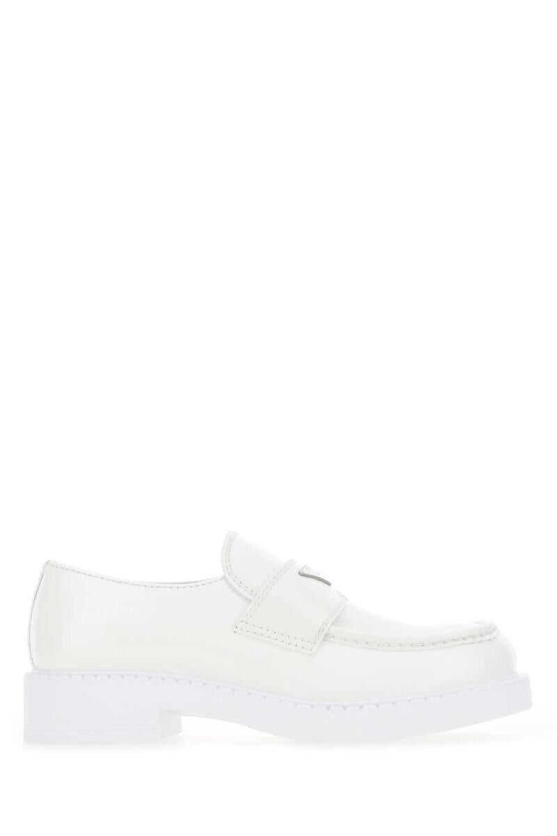 Prada PRADA LOAVERS WHITE