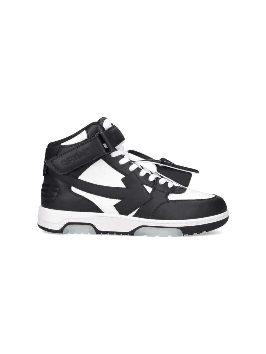 Off-White OFF-WHITE Out Of Office leather sneakers Black