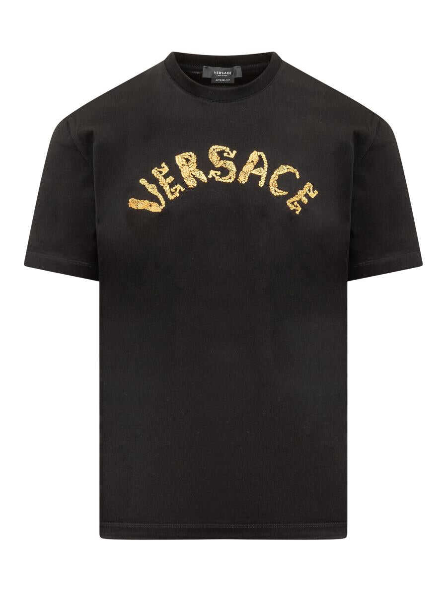 Versace VERSACE T-Shirt with Logo BLACK