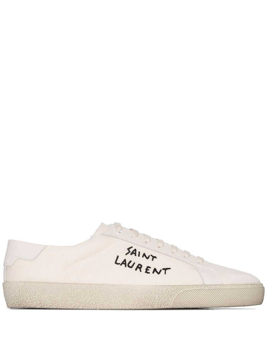 Saint Laurent SAINT LAURENT Court SL/06 canvas sneakers White