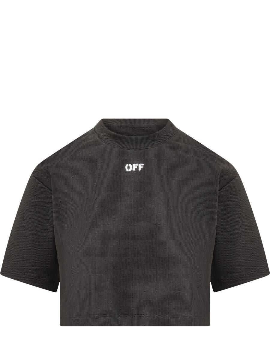 Off-White OFF-WHITE Cropped T-shirt BLACK