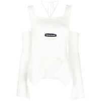 Topuri Andreādamo Knit Ribbed Top Femei