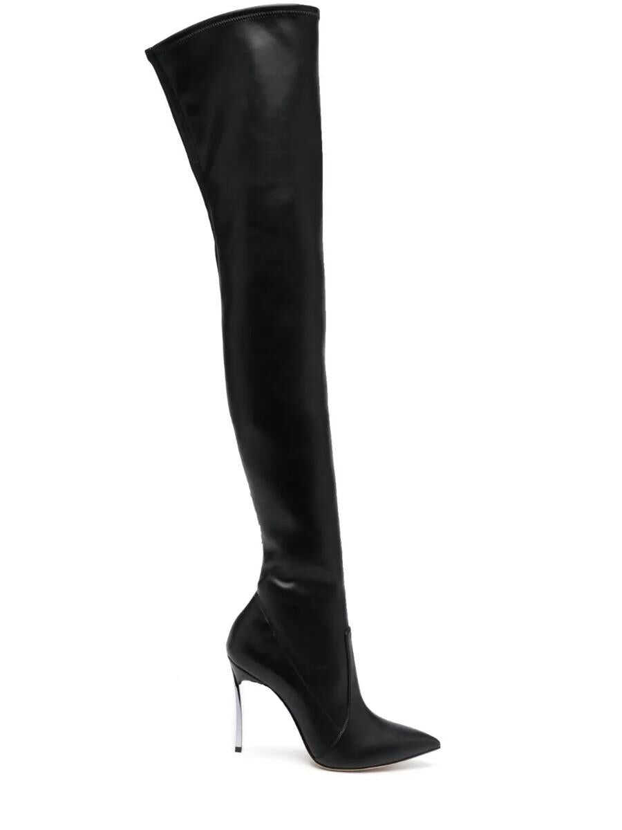 Casadei CASADEI Blade Eco Leather Over The Knee Boots Black