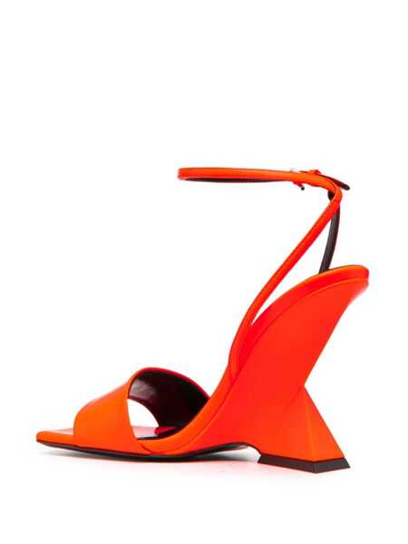 Pantofi cu toc THE ATTICO The Attico Cheope Synthetic Patent Sandals ORANGE Femei (BM 10797373) 3
