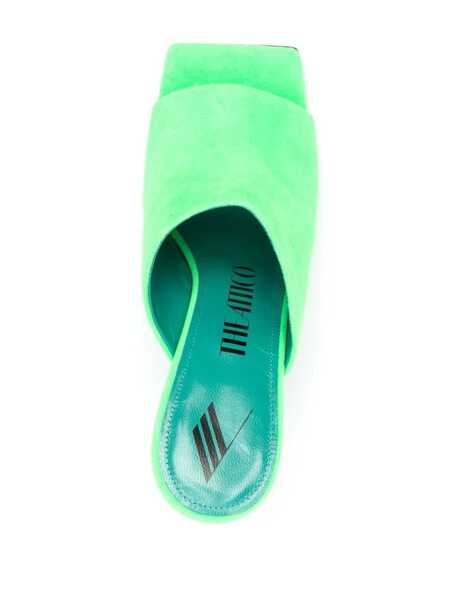 Pantofi cu toc THE ATTICO The Attico Cheope Suede Mules GREEN Femei (BM 10797418) 4
