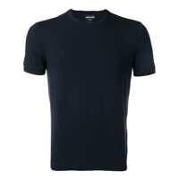 Tricouri Giorgio Armani Blue Cotton T-Shirt Barbati