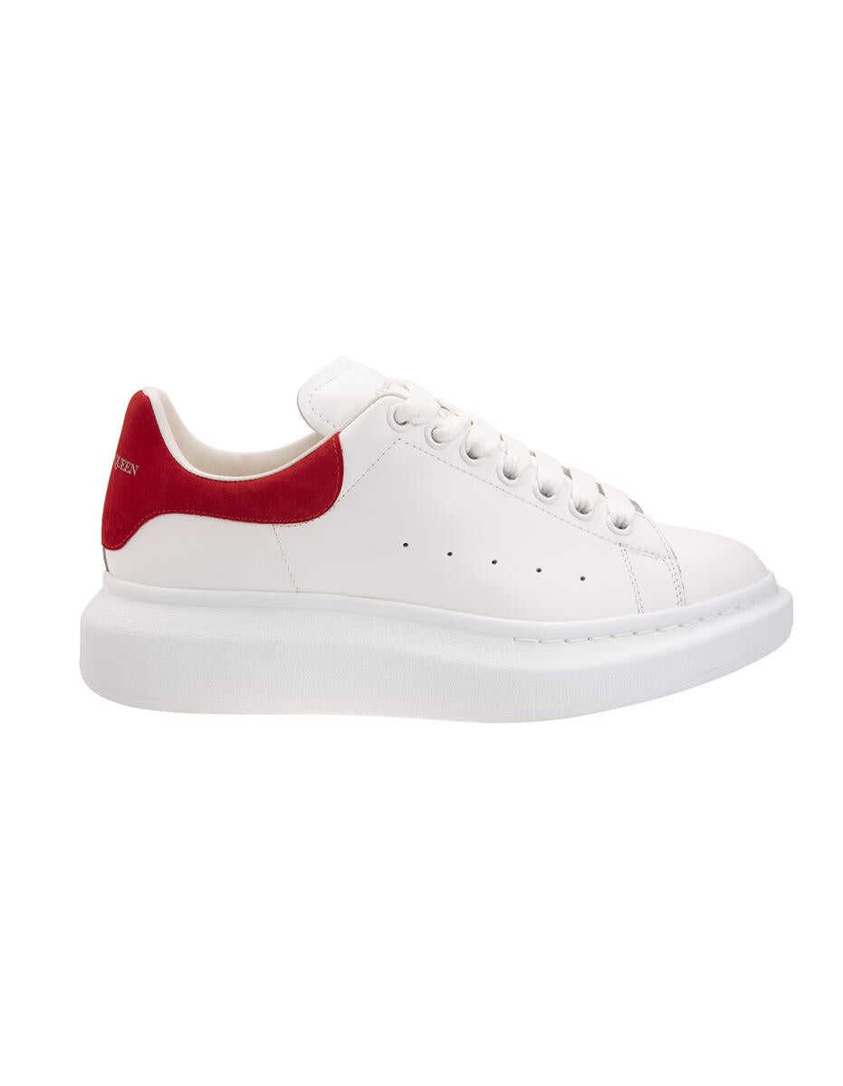 Alexander McQueen ALEXANDER MCQUEEN Oversized Sneakers With Lust Red Suede Spoiler WHITE