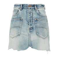 Fuste Balenciaga Organic Cotton Denim Mini Skirt Femei