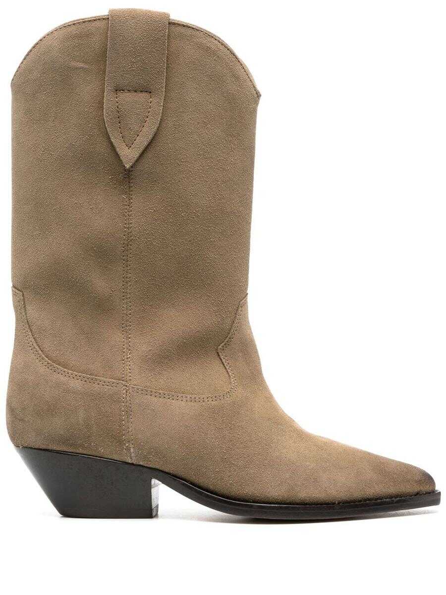 Isabel Marant ISABEL MARANT Duerrto leather boots Dove Grey