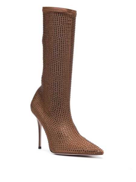 Bocanci GEDEBE Gedebe Crystal Embellishment Heel Boots BROWN Femei (BM 10799521) 2