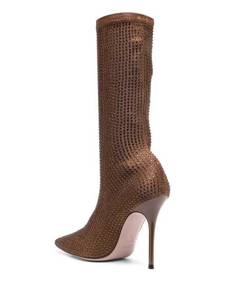Bocanci GEDEBE Gedebe Crystal Embellishment Heel Boots BROWN Femei (BM 10799521) 3