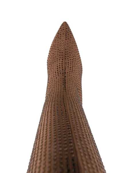 Bocanci GEDEBE Gedebe Crystal Embellishment Heel Boots BROWN Femei (BM 10799521) 4