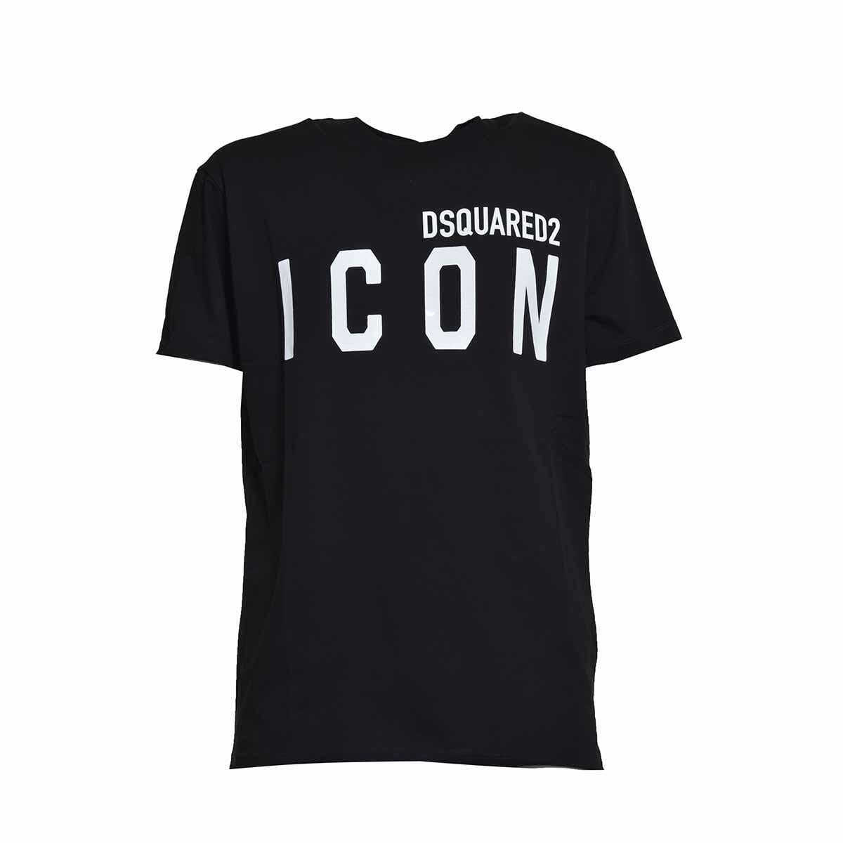 DSQUARED2 DSQUARED2 Black Icon logo T-shirt Dsquared2 BLACK