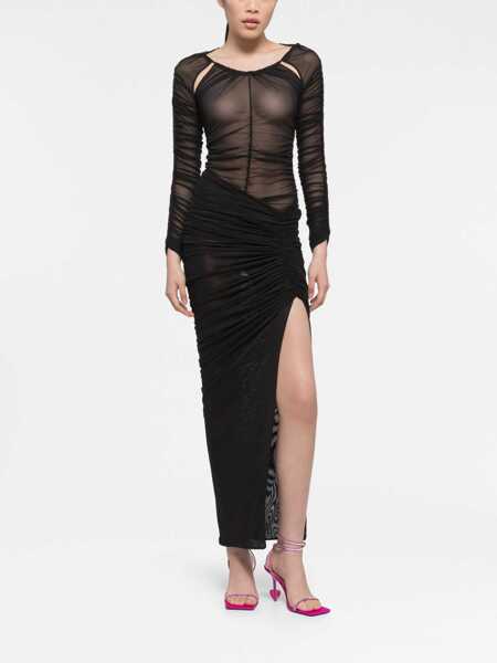 Topuri AZ FACTORY X ESTER MANAS Az Factory X Ester Manas Cut-Out Mesh Top Black Femei (BM 10805575) 2