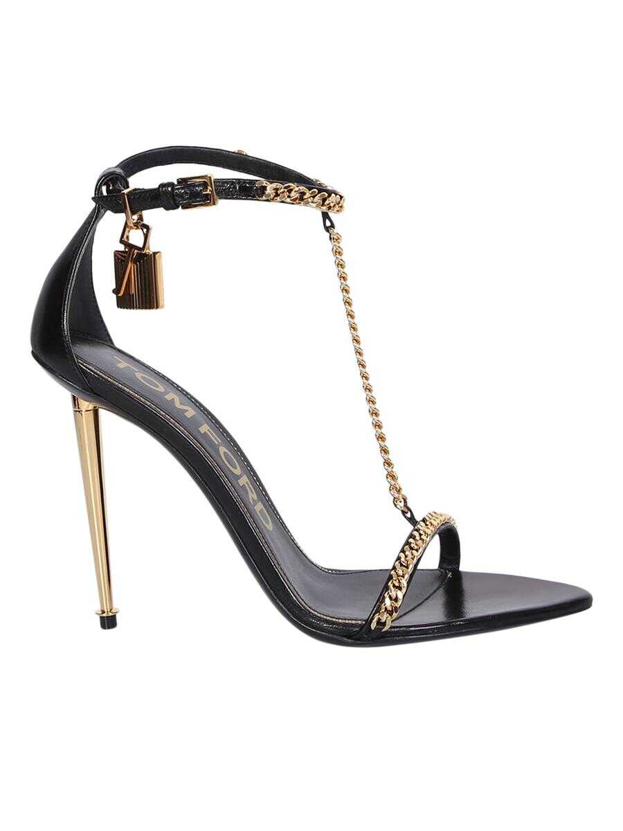 Tom Ford Tom Ford PADLOCK CHAIN Sandals Black