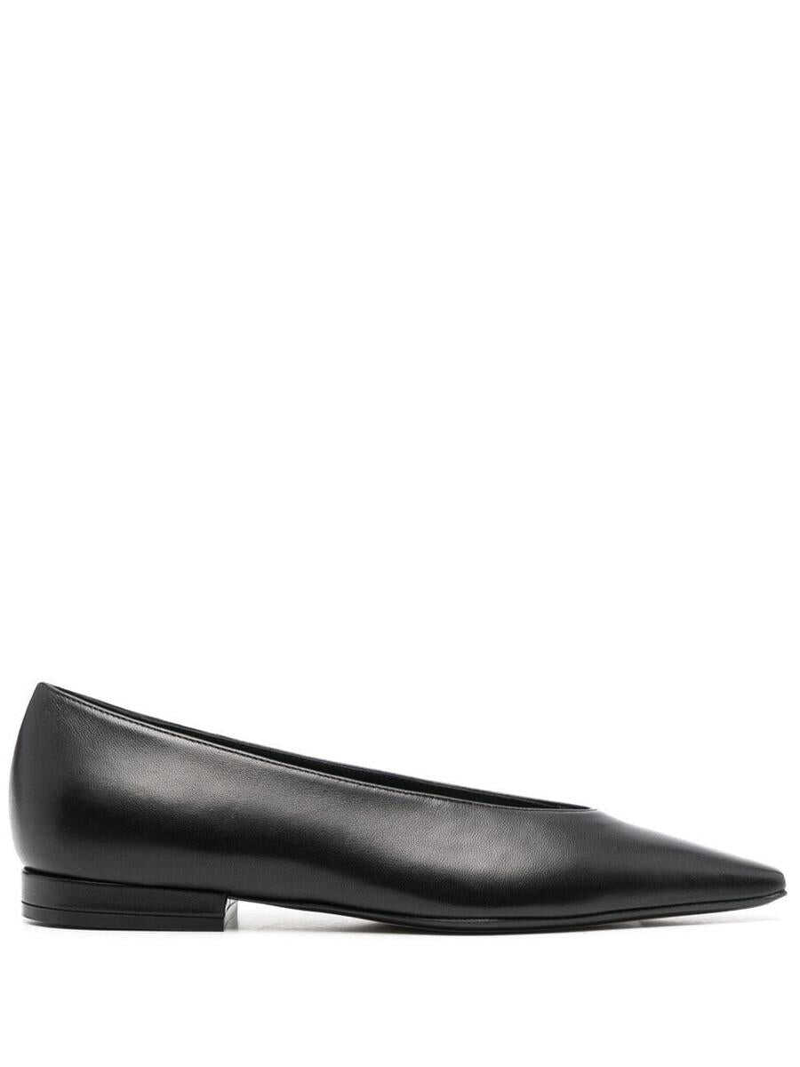 Lanvin LANVIN Swing leather ballet flats BLACK