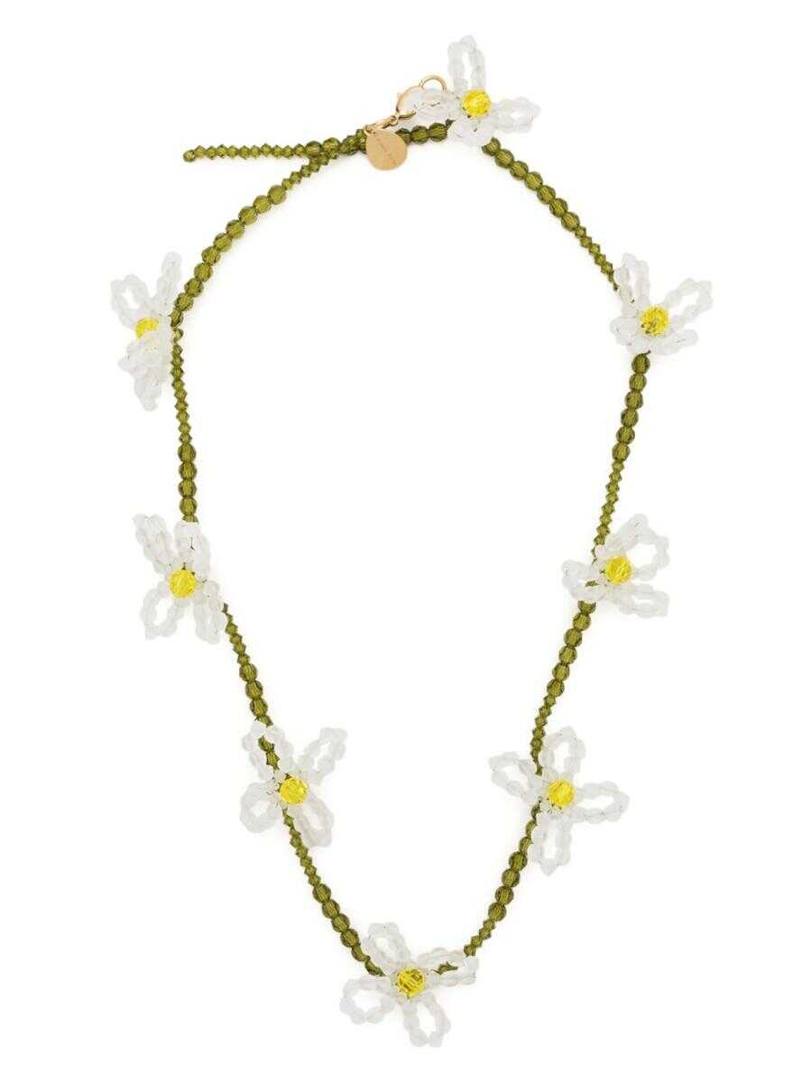 SIMONE ROCHA SIMONE ROCHA Crystal beaded flower necklace