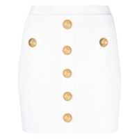 Fuste Balmain High Waist Buttoned Mini Skirt Femei