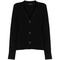 Cardigane 'Danni' Black Knitted Cardigan In Cashmere Woman Femei