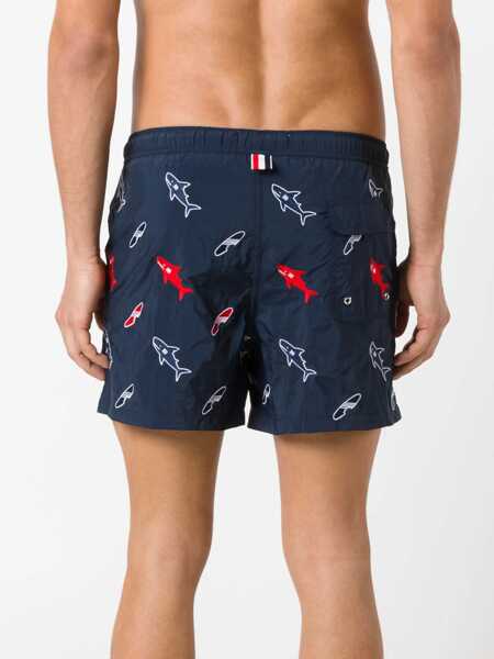 Tricouri Thom Browne Thom Browne T-Shirt BLUE Barbati (BM 10825609) 3