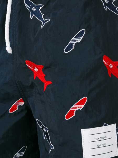 Tricouri Thom Browne Thom Browne T-Shirt BLUE Barbati (BM 10825609) 4