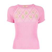 Tricouri Cormio Embroidered Cotton T-Shirt Femei
