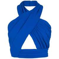 Topuri Balmain Balmain Blue Viscose Blend Top
