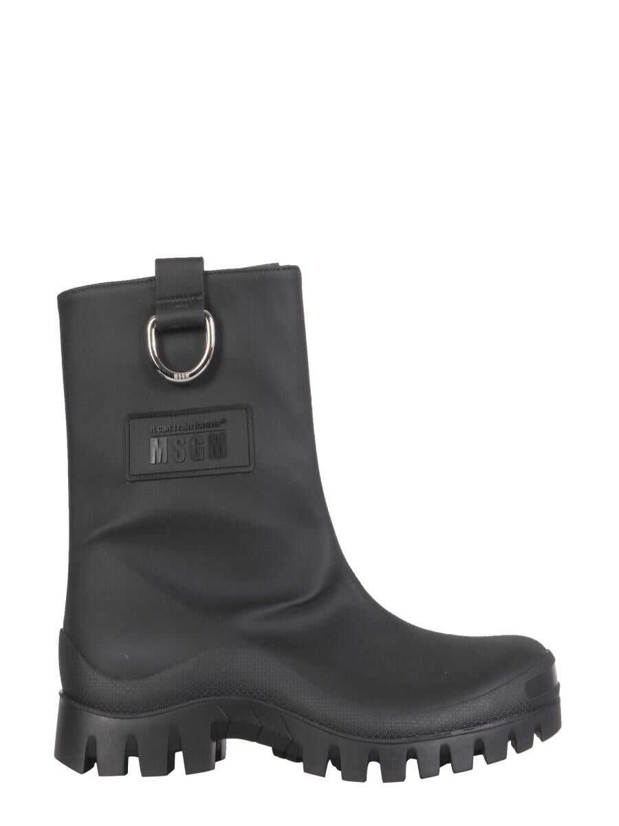 MSGM MSGM RAIN BOOTS BLACK