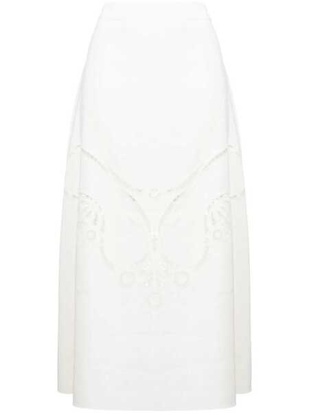 Fuste Chloe Chlo Midi Skirt WHITE Femei (BM 10834801) 1